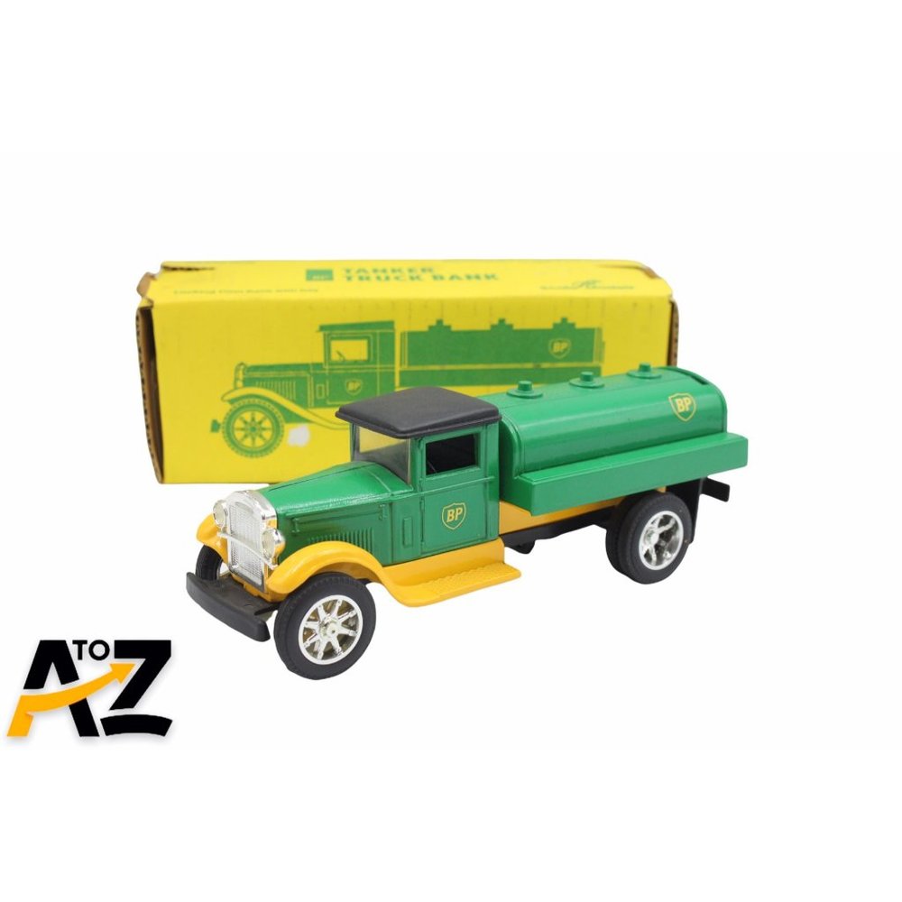 BP Tanker Truck Bank Locking Coin Bank Diecast